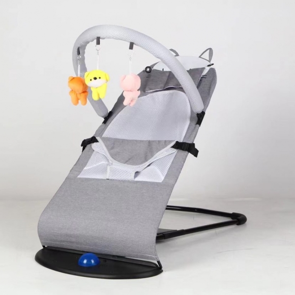 Síťovaný, omyvatelný potah „Kočička“ na lehátko BabyBjörn– Šedý