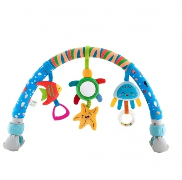 TOYZ Plyšový oblouk s hračkami na kočárek - Oceán
